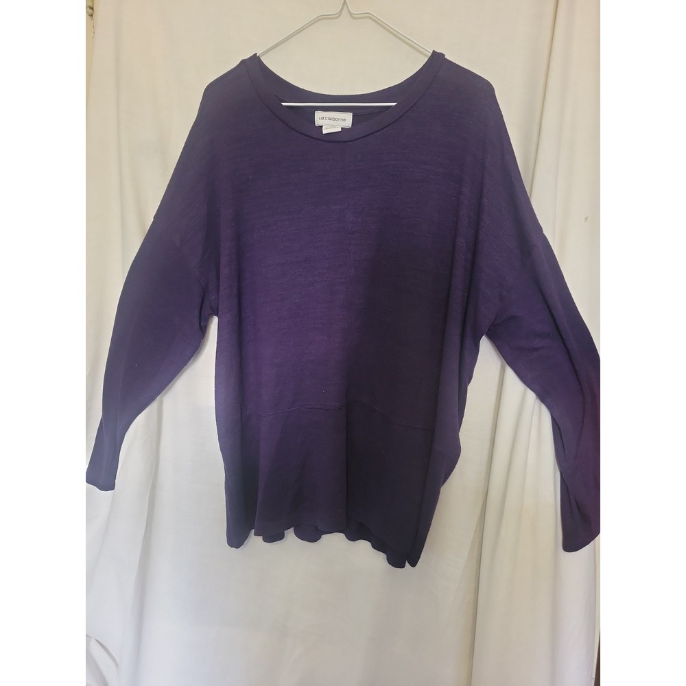 Liz Claiborne Plum Colored Light Sweater Womens Size XXL
